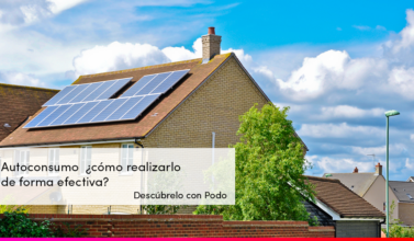 Casa con instalación de autoconsumo eléctrico