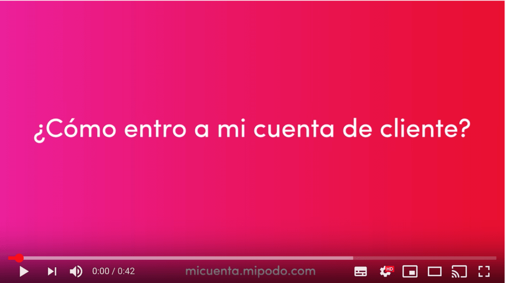 Podo cuenta cliente